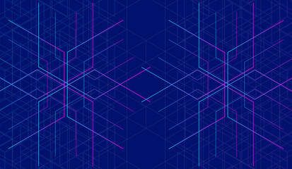 幾何学 抽象 青 紫 ネットワーク 背景