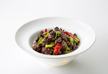 Delicious Chinese food, duck with vinegar and blood