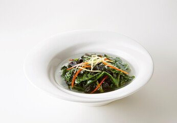 delicious Chinese food,
Vegetables in soup