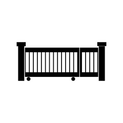 simple gate icon illustration design
