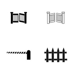 simple gate icon illustration design