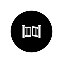simple gate logo illustration design