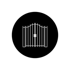 simple gate logo illustration design