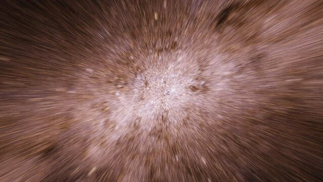 Galaxy hyperspace jump scence from Caldwell 72 galaxy to The magnificent starburst galaxy M82. 4K 3D rendering traveling through star fields flying extremely fast light speed journey in space.
