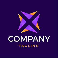  Abstract letter x logo design