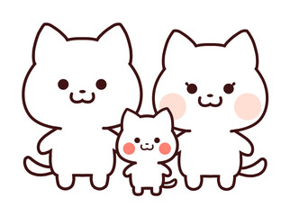 白猫の家族