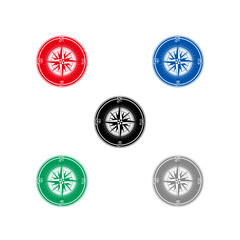 方位記号　5色セット　107