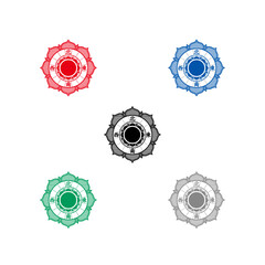 方位記号　5色セット　113