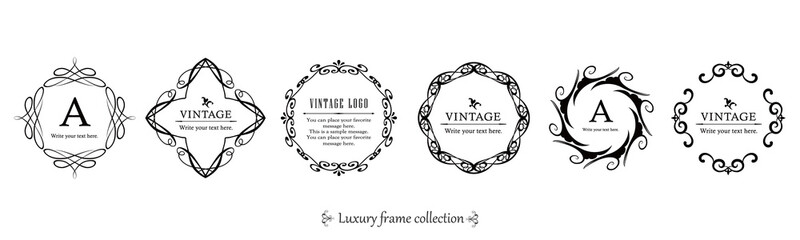 オシャレなフレーム。高級感のあるフレームのセット