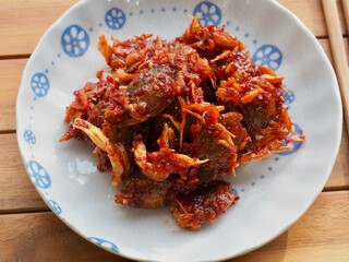 한국음식 게 요리, 식사