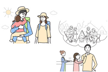 夏休みに家族でキャンプやハイキング