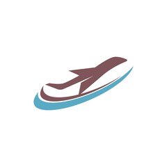 Plane Icon logo design template