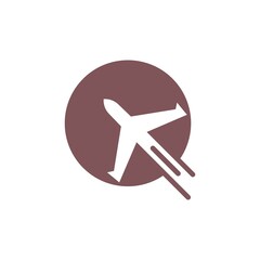 Plane Icon logo design template