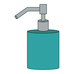 Soap dispenser pictogram vector illustration on a white background.