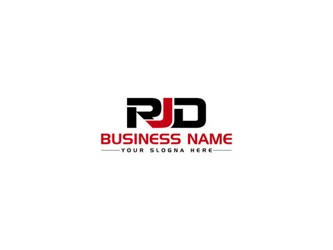 Initial RJD Logo Letter, Colorful RJ Logo Icon Vector Image Design For Shop