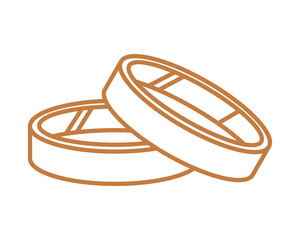 golden engagement rings