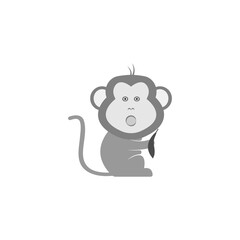 monkey icon vector illustration design element