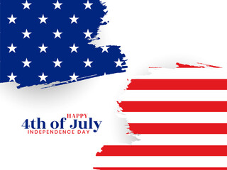 4th of july american independence day flag style background