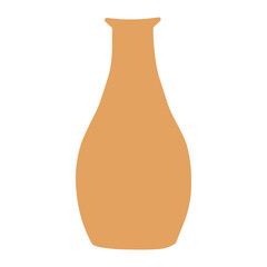 Ceramic vase in boho style
