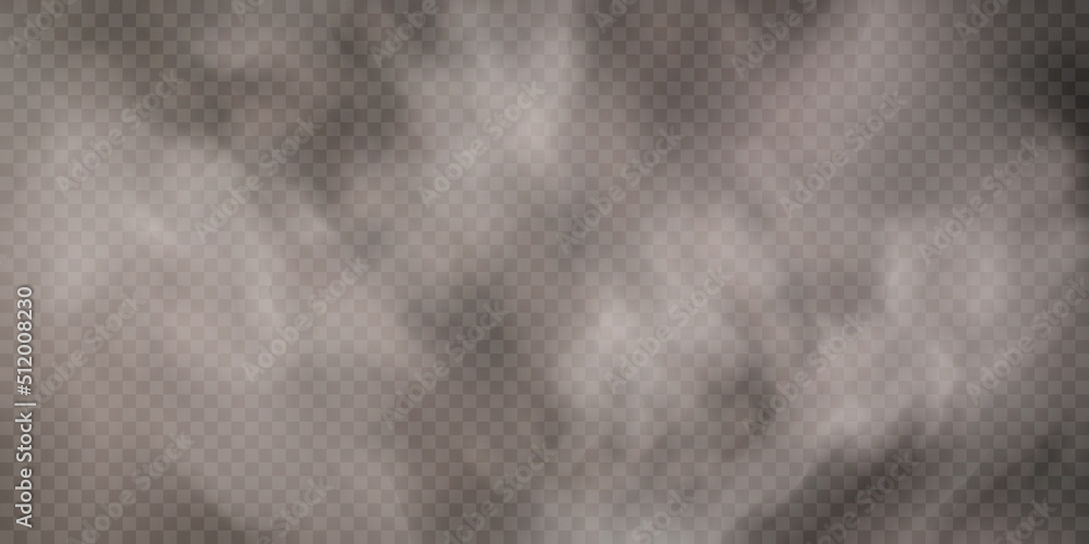 Aufkleber translucent smoke isolated on a transparent background. steam effect special effect. vector texture 