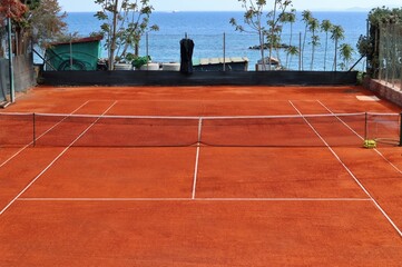 Ischia - Campo da tennis sul Lungomare Colombo