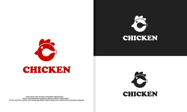 logo illustration vector graphic of Chicken icon design. fit for chicken restaurant, etc