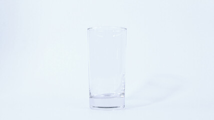 empty glass isolated with white background