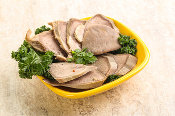 Sliced Pork Tongue snack appetizer