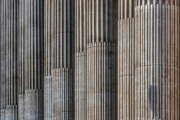Background of columns English Baroque style textured.