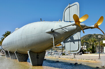 Historical submarine in cartagena, Murcia - Spain