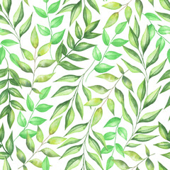 Pattern green leaves