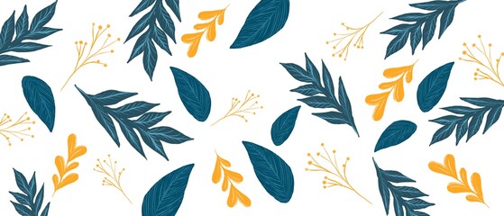 Nice minimalistic background with patterns and plants. Beautiful lines and colors. Background with plants. Beautiful wallpaper and templates