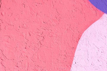 Closeup of colorful pink, purple, coral urban wall texture. Modern pattern for wallpaper design....