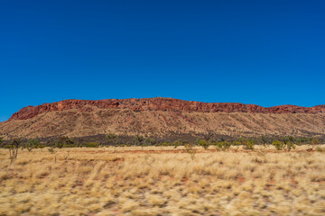 Fototapeta na wymiar West MacDonnell Range in Alice Springs, Central Australia.