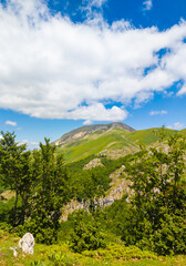 Rieti (Italy) - The summit of Monte di Cambio, beside Terminillo, during the spring. Over 2000 meters, Monte di Cambio is one of hightest peak in Monti Reatini montain range, Apennine.