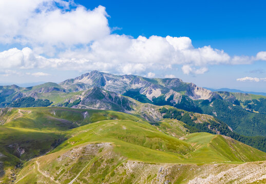 Rieti (Italy) - The summit of Monte di Cambio, beside Terminillo, during the spring. Over 2000 meters, Monte di Cambio is one of hightest peak in Monti Reatini montain range, Apennine.