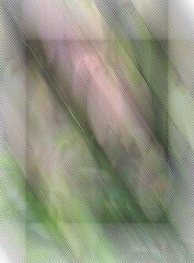 ブレ効果のあるピンクとグリーンの植物の写真
