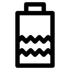 battery line icon