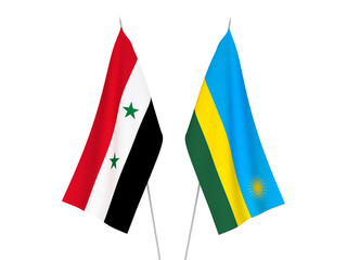 Republic of Rwanda and Syria flags