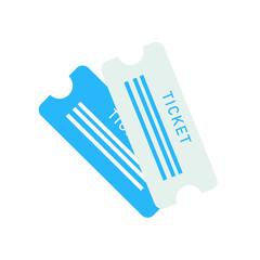 Obraz premium Boarding pass for an airplane flight with an inscription ticket. Vector illustration of the ticket