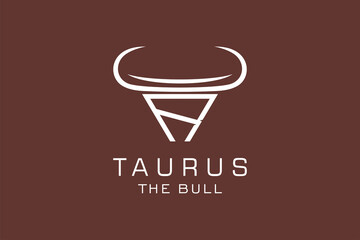 Letter R logo, Bull logo,head bull logo, monogram Logo Design Template Element