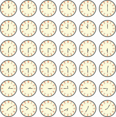 analog clocks that keep track of time