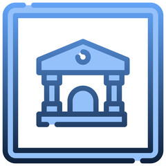 BANKING Gradient icon,linear,outline,graphic,illustration