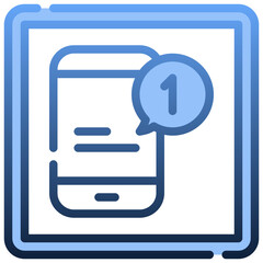 TELEPHONE Gradient icon,linear,outline,graphic,illustration