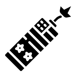 FIRECRACKER glyph icon,linear,outline,graphic,illustration