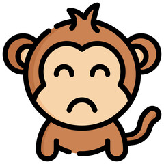 SAD filled outline icon,linear,outline,graphic,illustration