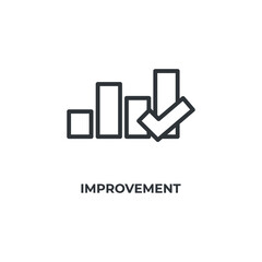 improvement line icon. linear style sign for mobile concept and web design. Outline vector icon. Symbol, logo illustration. Vector graphics