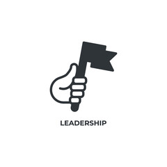 leadership vector icon. filled flat sign for mobile concept and web design. Symbol, logo illustration. Vector graphics