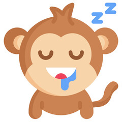 SLEEPING flat icon,linear,outline,graphic,illustration