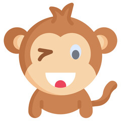 WINK flat icon,linear,outline,graphic,illustration